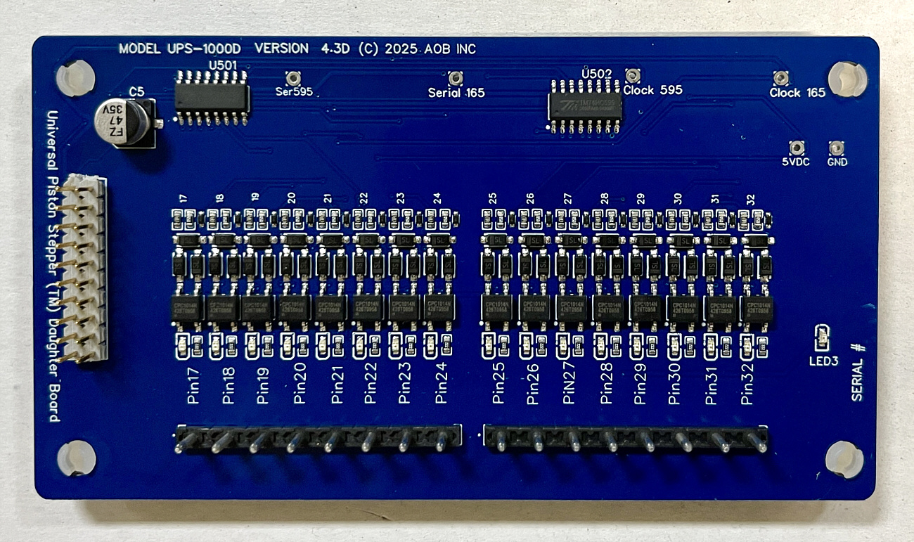 Daughter board for pistons 17 to 32.
